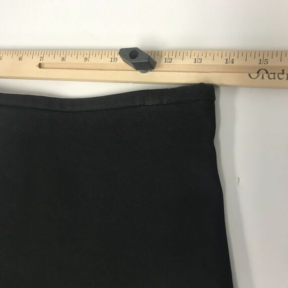 IRO Timothy Skirt Womens US 2 French 34 Black Silk Blend Scuba Mini Back Zip - Picture 7 of 9